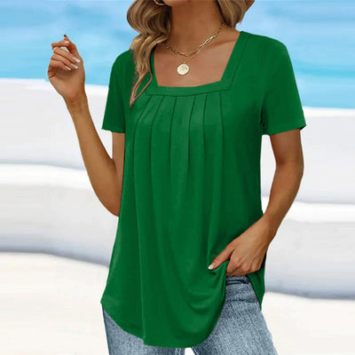 Benedikte | Elegant Pleated Blouse