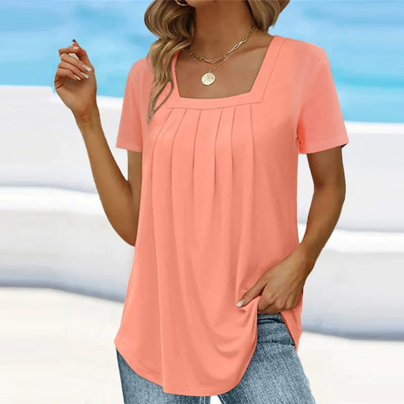 Benedikte | Elegant Pleated Blouse
