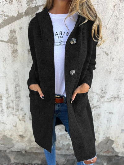Adela | Elegant long knitted cardigan
