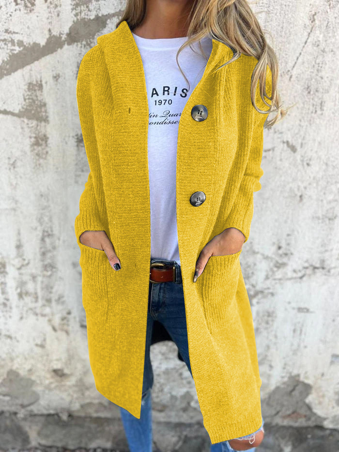 Adela | Elegant long knitted cardigan