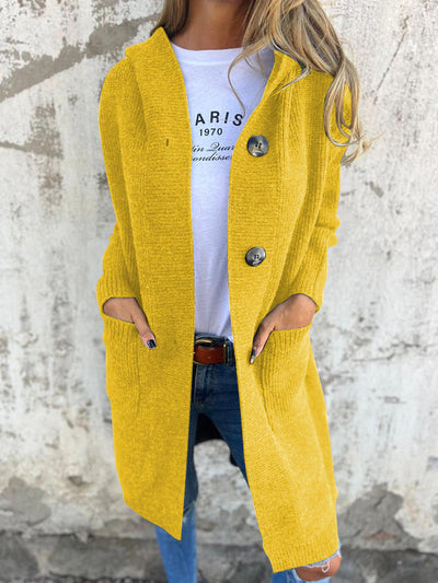 Adela | Elegant long knitted cardigan