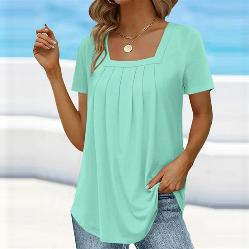 Benedikte | Elegant Pleated Blouse