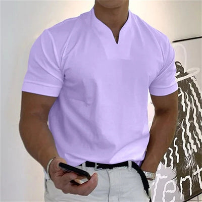 Charles | Short Sleeves V-Neck Shirt