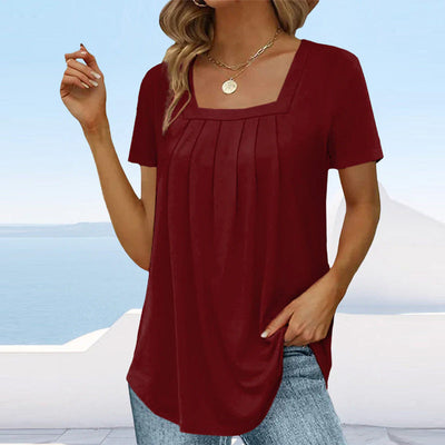 Benedikte | Elegant Pleated Blouse