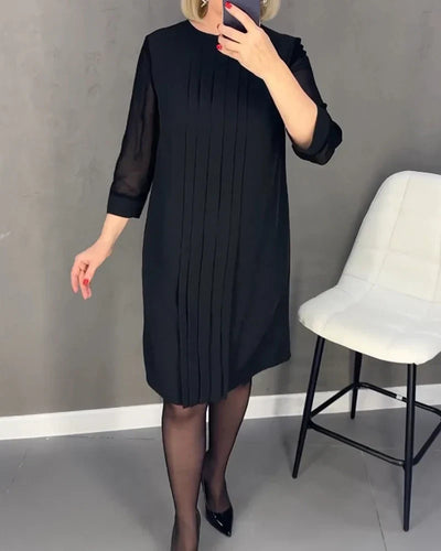 Andrea | Pleated dress in knitted fabric