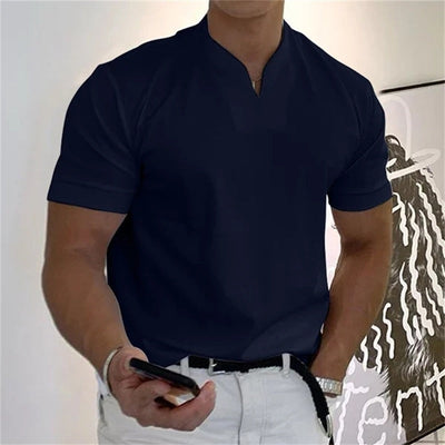 Charles | Short Sleeves V-Neck Shirt