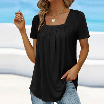 Benedikte | Elegant Pleated Blouse