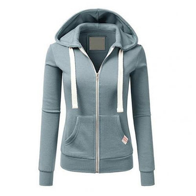 Andrea | Checked winter hoodie with zipper