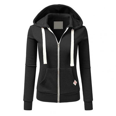 Andrea | Checked winter hoodie with zipper