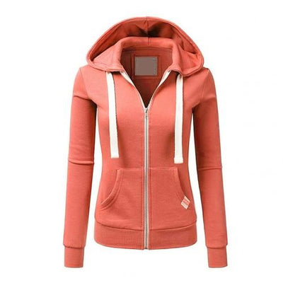 Andrea | Checked winter hoodie with zipper