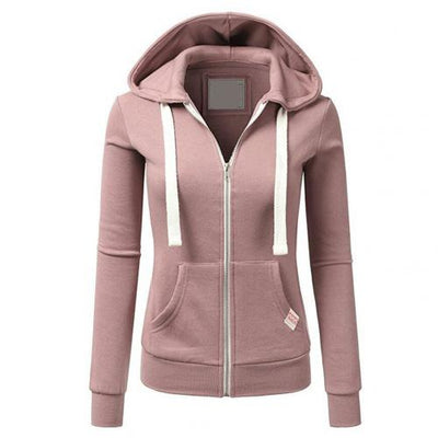 Andrea | Checked winter hoodie with zipper