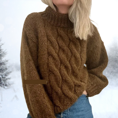 Susy | Jacquard Cozy Turtleneck Sweater