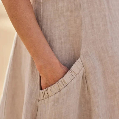 Celestina | Linen Summer Long Dress