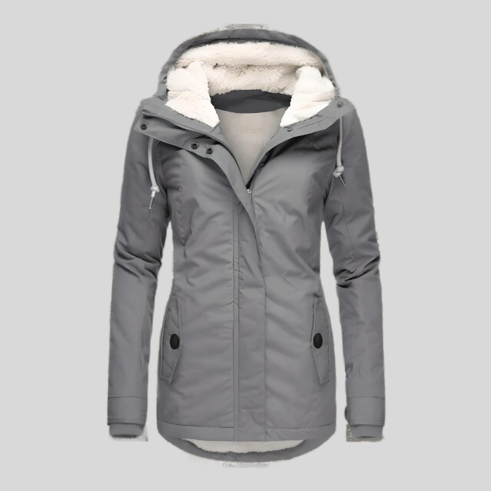 Christin | Waterproof long coat with hood
