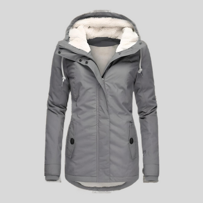 Christin | Waterproof long coat with hood