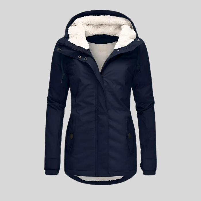 Christin | Waterproof long coat with hood
