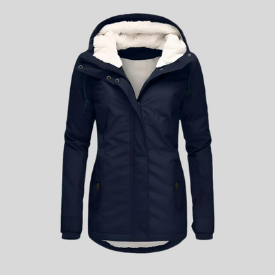 Christin | Waterproof long coat with hood