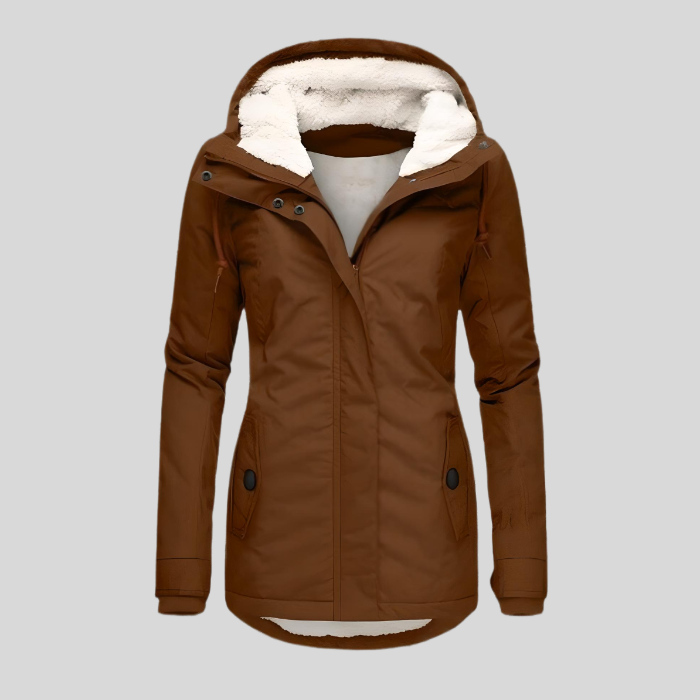 Christin | Waterproof long coat with hood