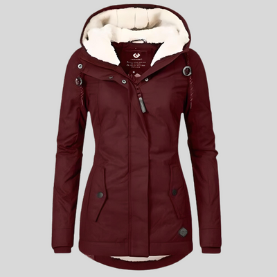 Christin | Waterproof long coat with hood