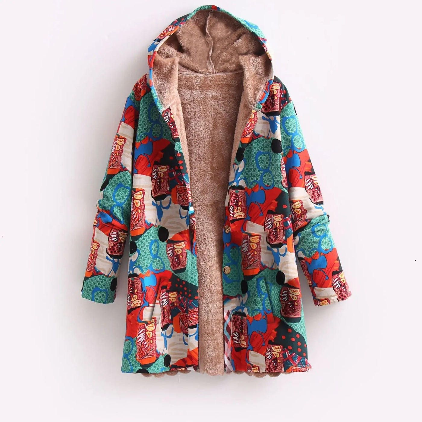 Christina | Brightly colored fleece jacket