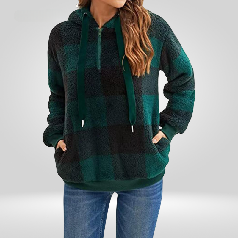 Daniela | Classic half zip hoodie