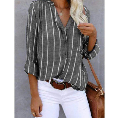 Susanne | Striped Casual Blouse