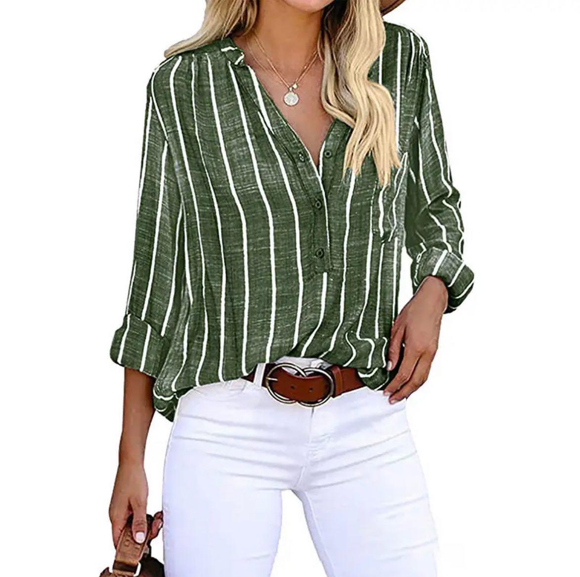 Susanne | Striped Casual Blouse