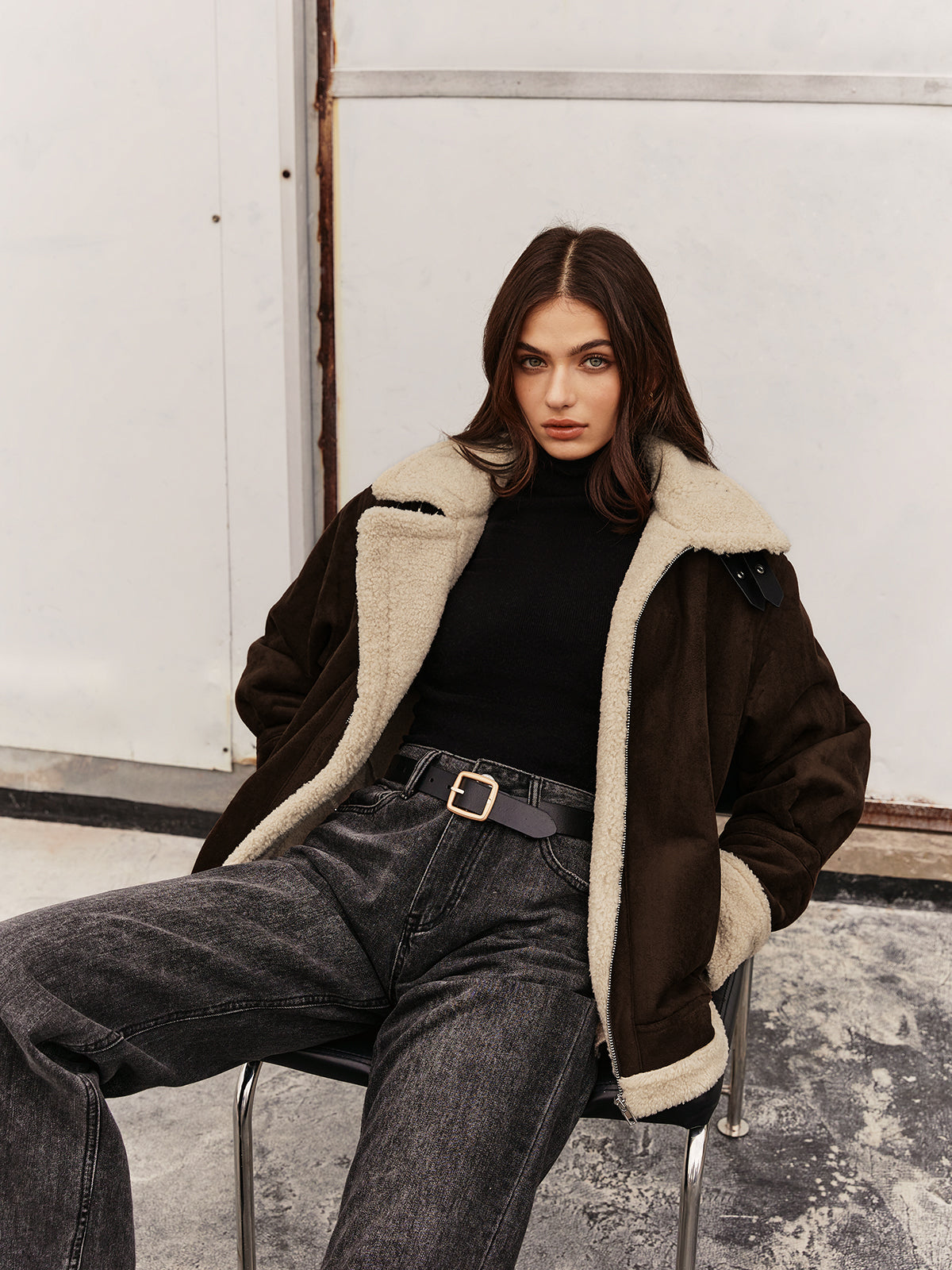 Jennifer | Elegant vintage style fleece jacket