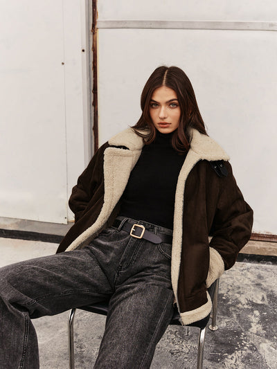 Jennifer | Elegant vintage style fleece jacket