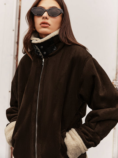 Jennifer | Elegant vintage style fleece jacket