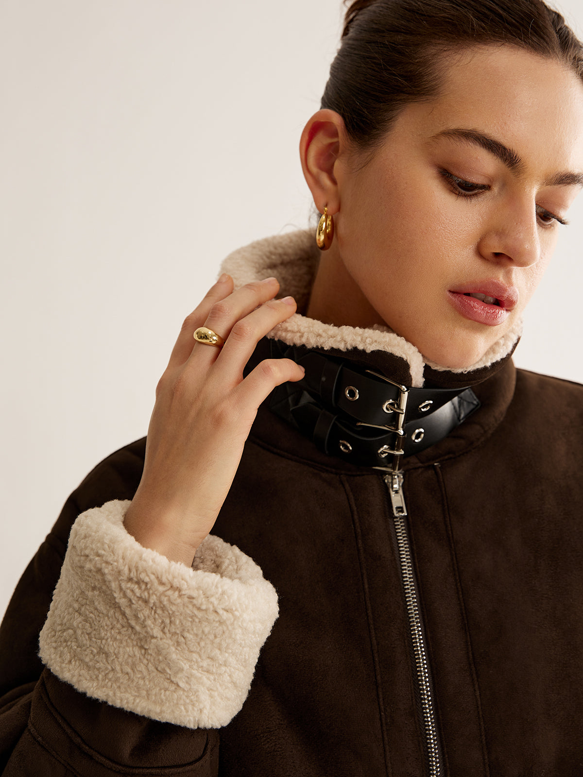 Jennifer | Elegant vintage style fleece jacket