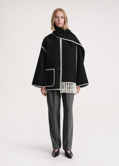 Marina | Elegant and comfortable coat with scarf
