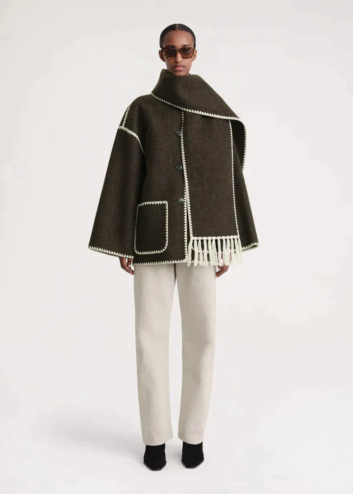 Marina | Elegant and comfortable coat with scarf