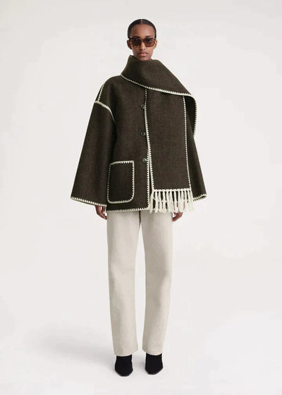 Marina | Elegant and comfortable coat with scarf