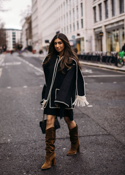 Marina | Elegant and comfortable coat with scarf
