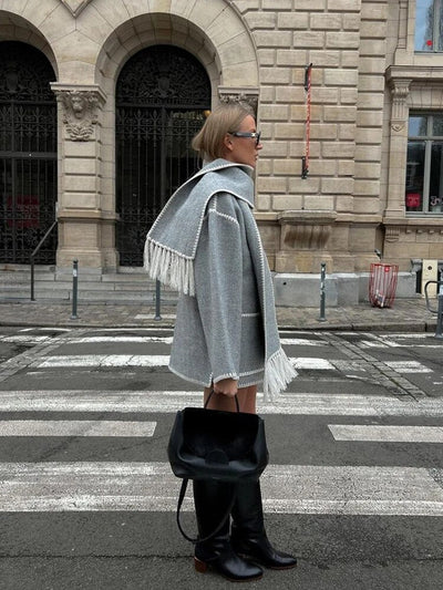 Marina | Elegant and comfortable coat with scarf