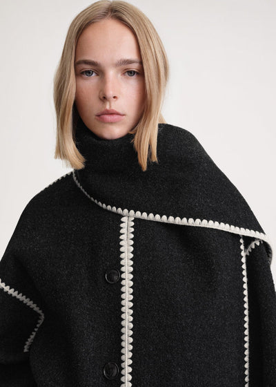 Marina | Elegant and comfortable coat with scarf