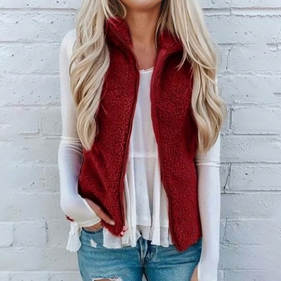 Nadine | Cozy vest with zipper