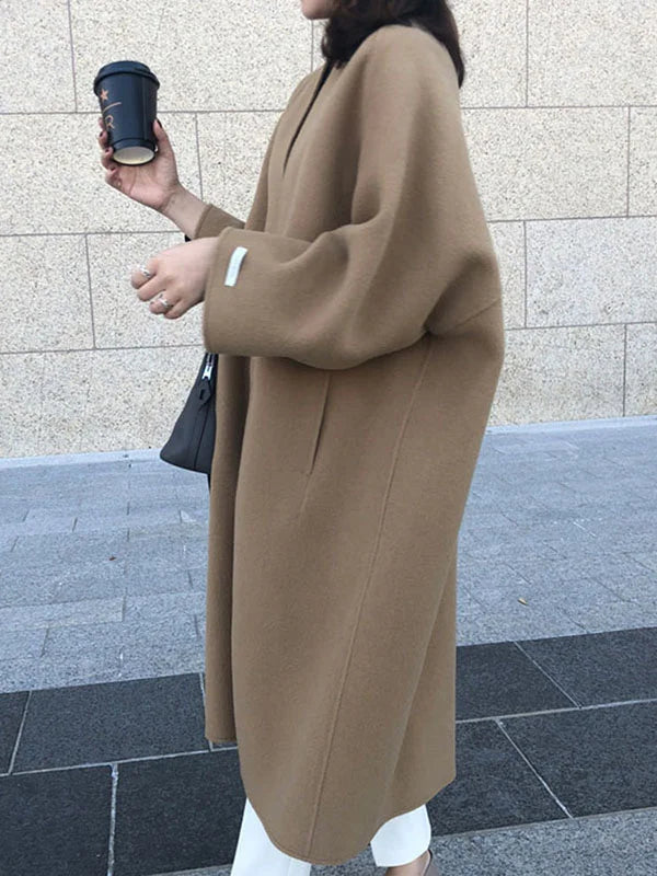 Nadine | Elegant long wool coat