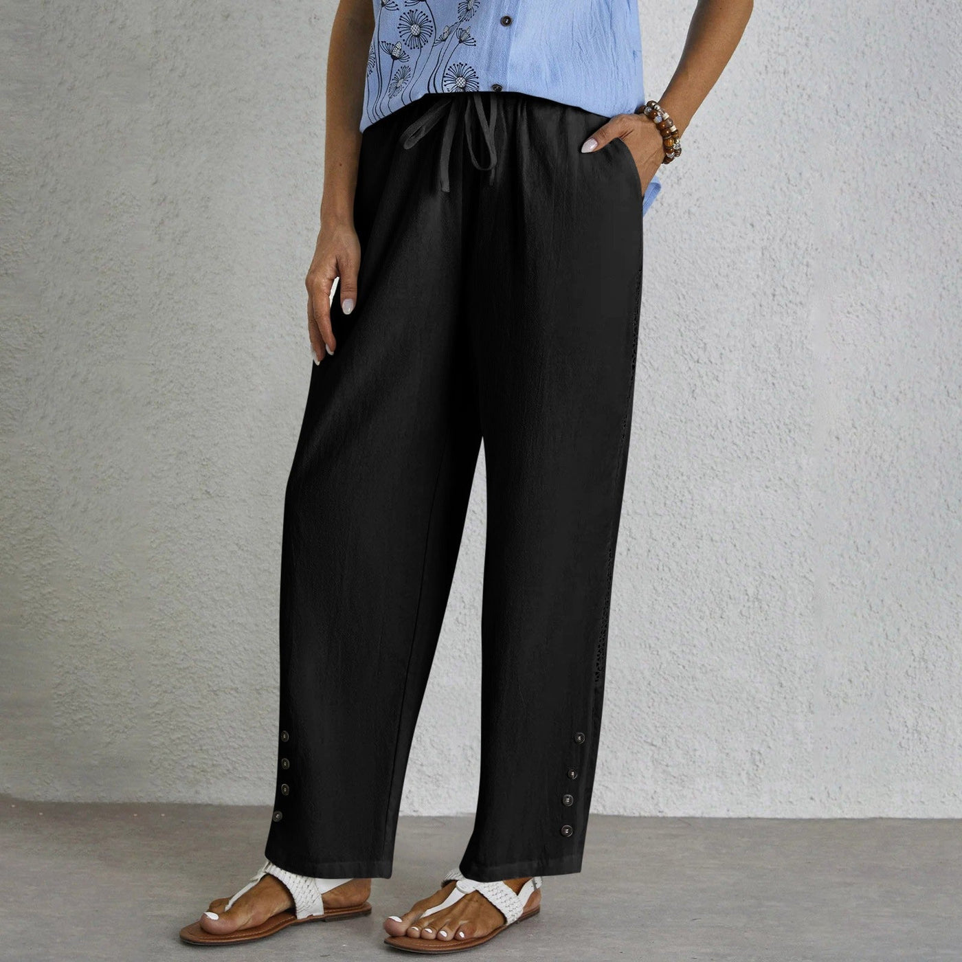 Layla | Relaxed Buttoned Pants