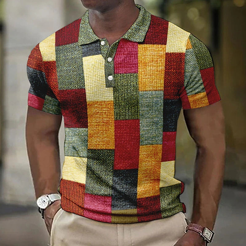 Henry | Cotton Multicolored Polo Shirt