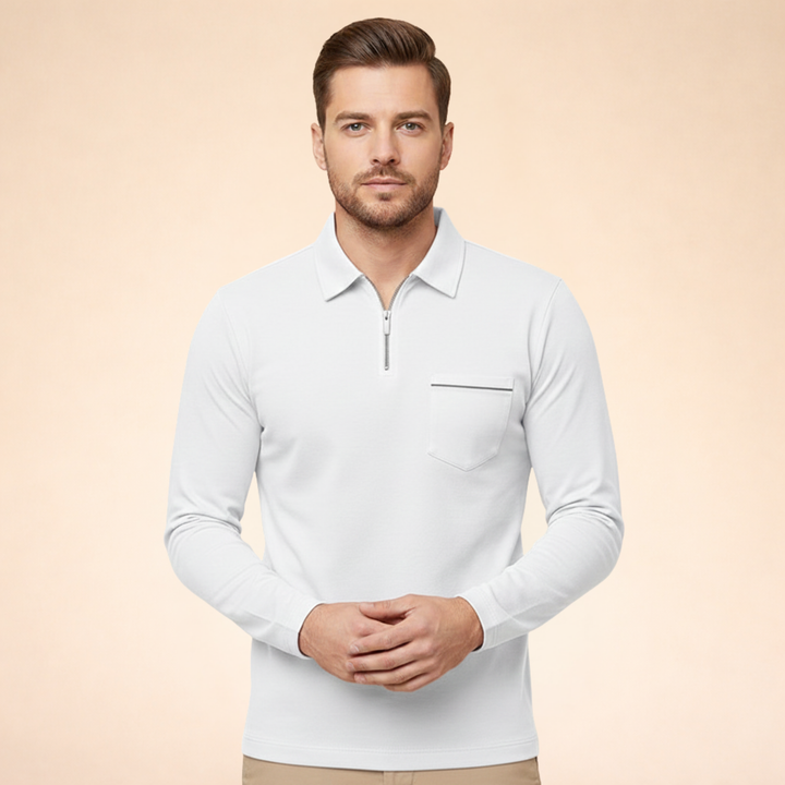 Parker | Long Sleeve Polo Shirt – Elegant, Breathable & Versatile 3