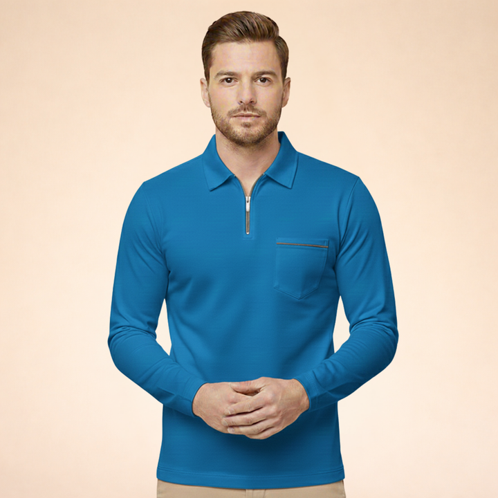 Parker | Long Sleeve Polo Shirt – Elegant, Breathable & Versatile 4