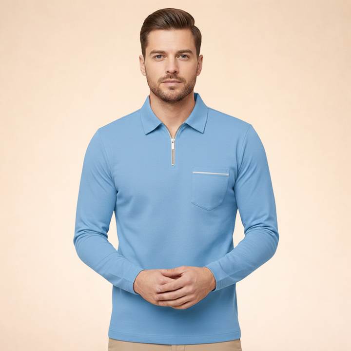 Parker | Long Sleeve Polo Shirt – Elegant, Breathable & Versatile 6