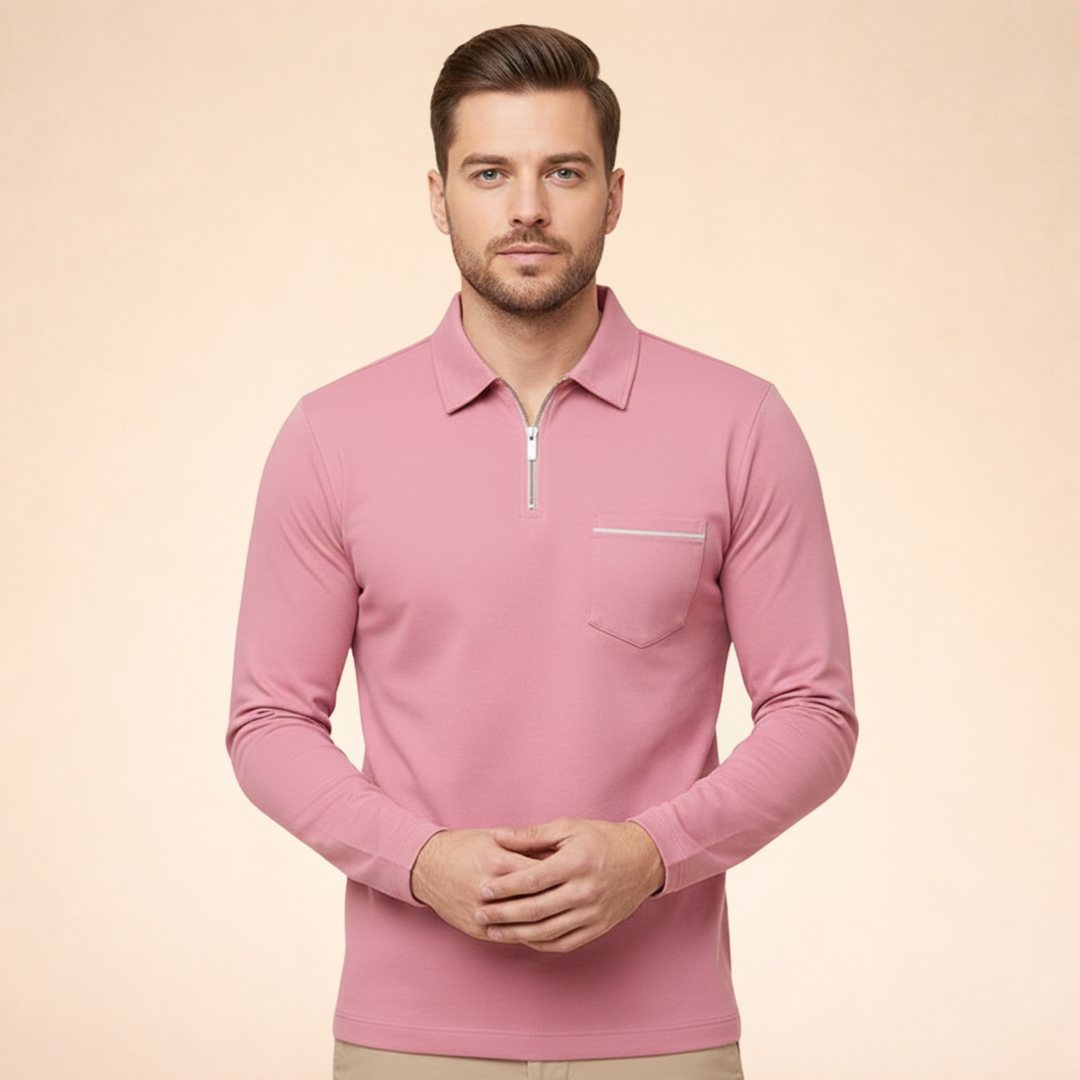 Parker | Long Sleeve Polo Shirt – Elegant, Breathable & Versatile 7