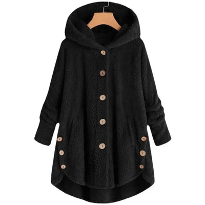 Petra | Fashionable fleece jacket with hood