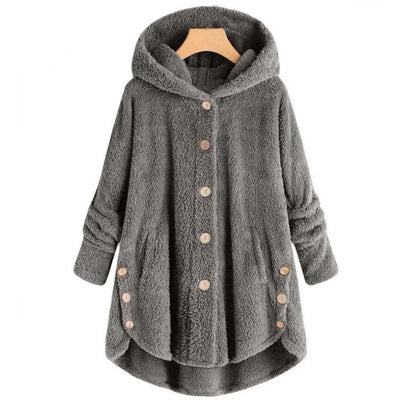 Petra | Fashionable fleece jacket with hood