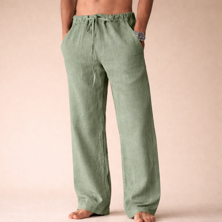 Phelan | White Linen Trousers – Breathable, Comfortable & Perfect for Summer 1