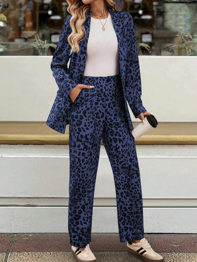 Tina | Elegant leopard print set