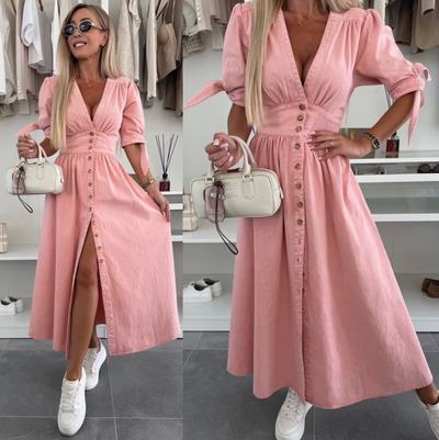 Diana | Fashionable denim dress